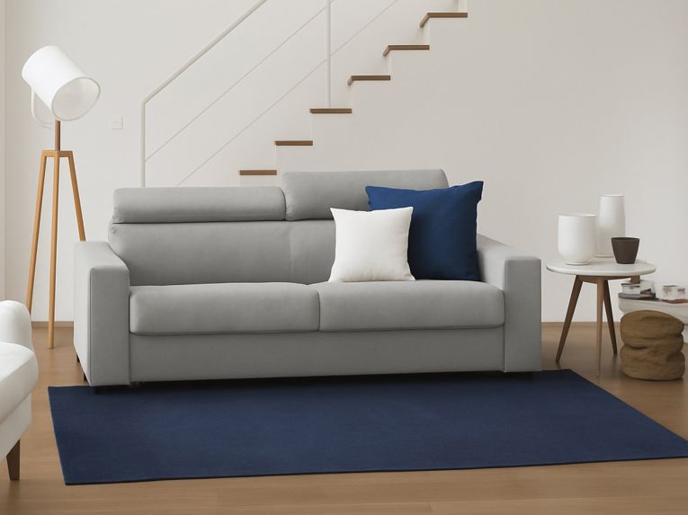 Divano letto in tessuto grigio 200x95cm - Amalfi