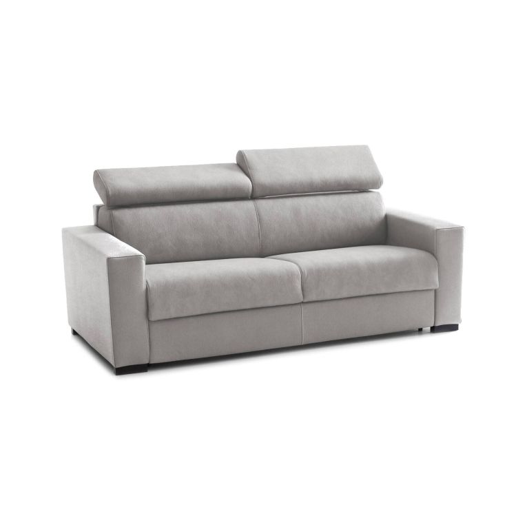 Divano letto in tessuto grigio 220x95cm - Action