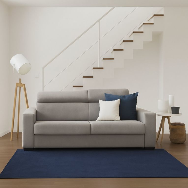 Divano letto in tessuto tortora 180x95cm - Aieie
