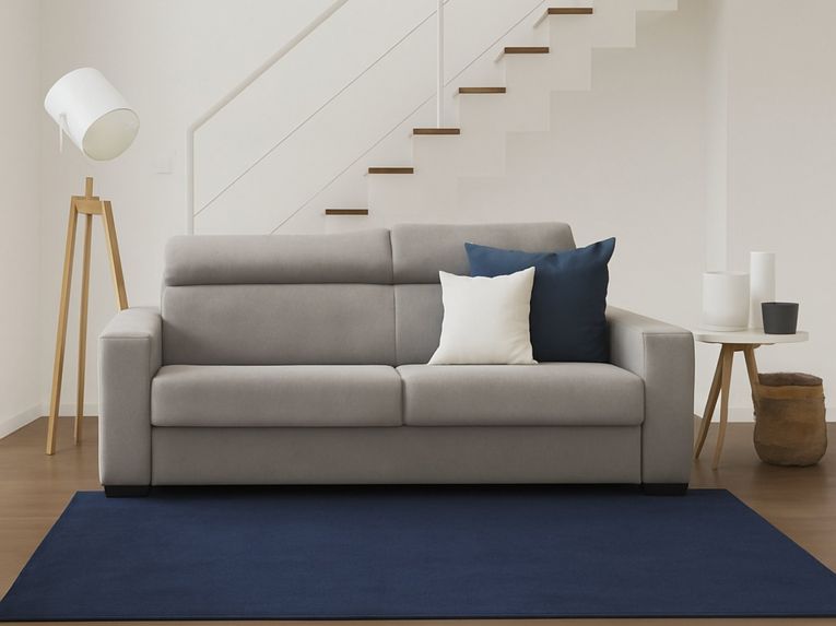 Divano letto in tessuto tortora 180x95cm - Aieie