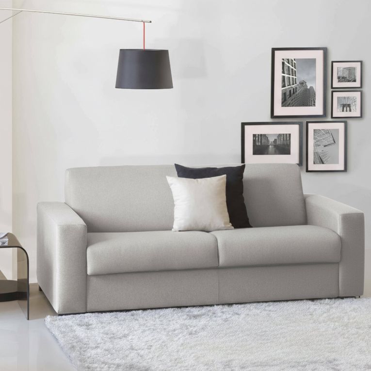Divano letto lavabile grigio 200x95cm - Zinnia