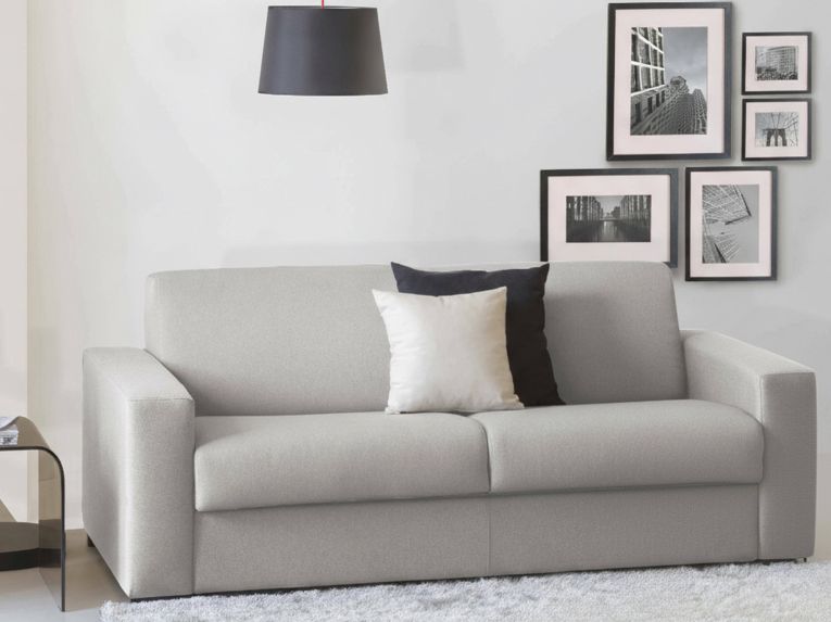 Divano letto lavabile grigio 200x95cm - Zinnia