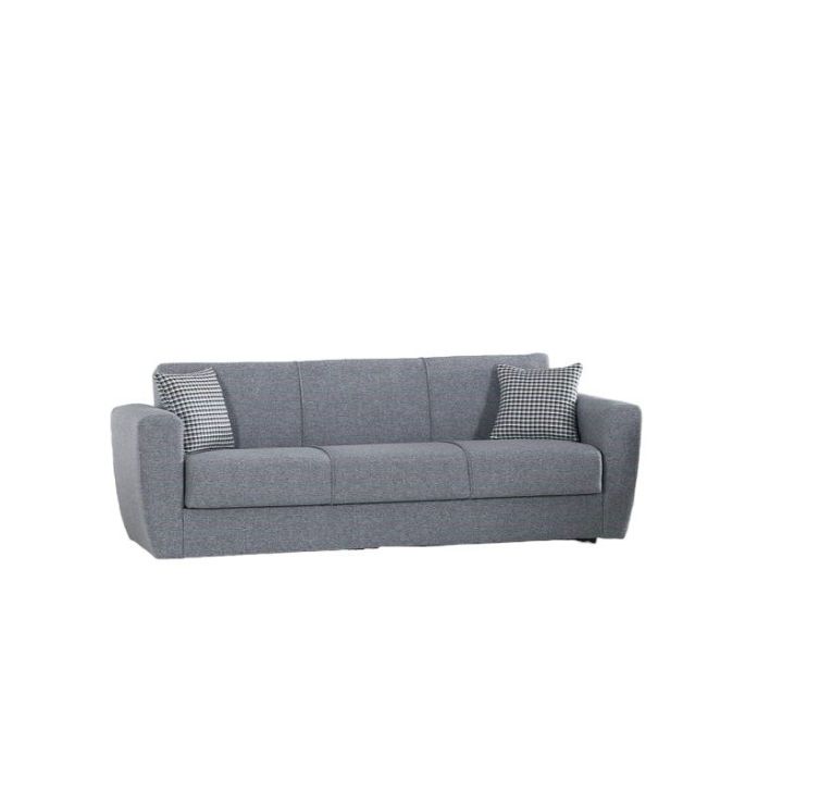 Divano letto matrimoniale grigio 223x80cm - Nox
