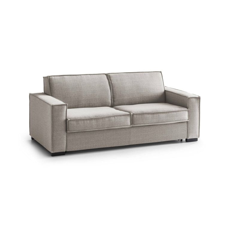 Divano letto matrimoniale tortora 180x95cm - Alano