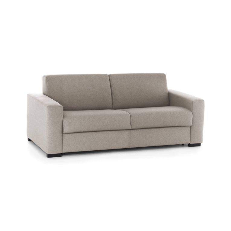 Divano letto matrimoniale tortora 220x95cm - Estia