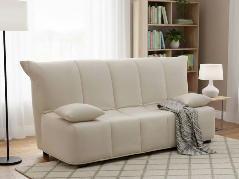 Divano letto moderno beige 125x90cm - Ariska