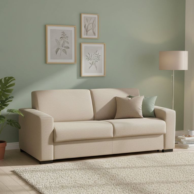 Divano letto moderno beige 180x95cm - Akito