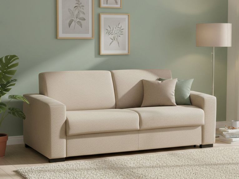 Divano letto moderno beige 180x95cm - Akito
