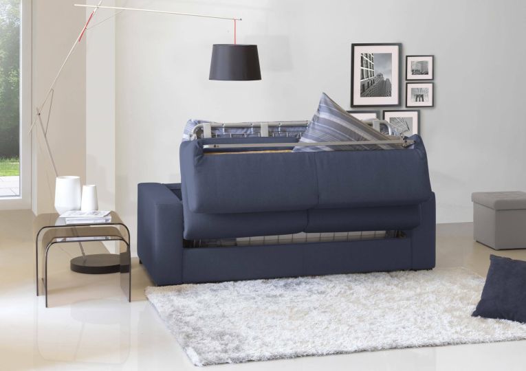 Divano letto moderno blu 200x95cm - Zinnia
