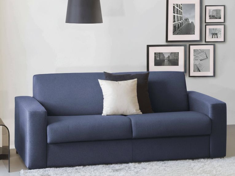 Divano letto moderno blu 220x95cm - Estia