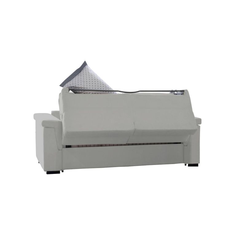 Divano letto moderno grigio chiaro 225x95cm - Nus