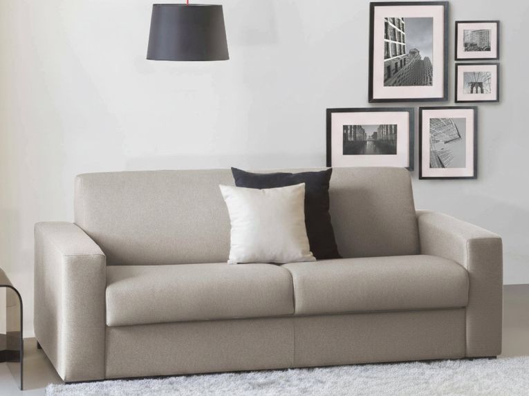 Divano letto moderno tortora 160x95cm - Alcatraz