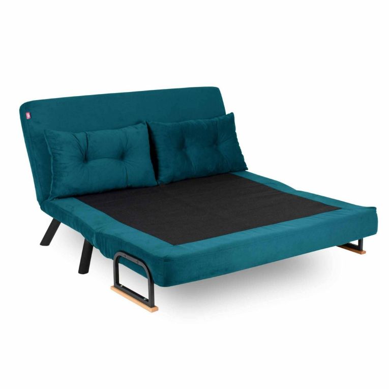 Divano letto moderno verde acqua 133x78cm - Calvin