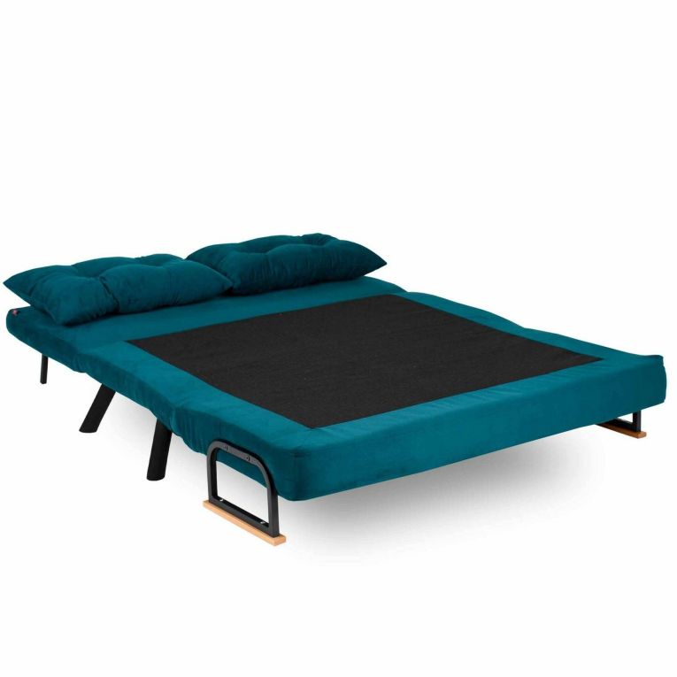 Divano letto moderno verde acqua 133x78cm - Calvin