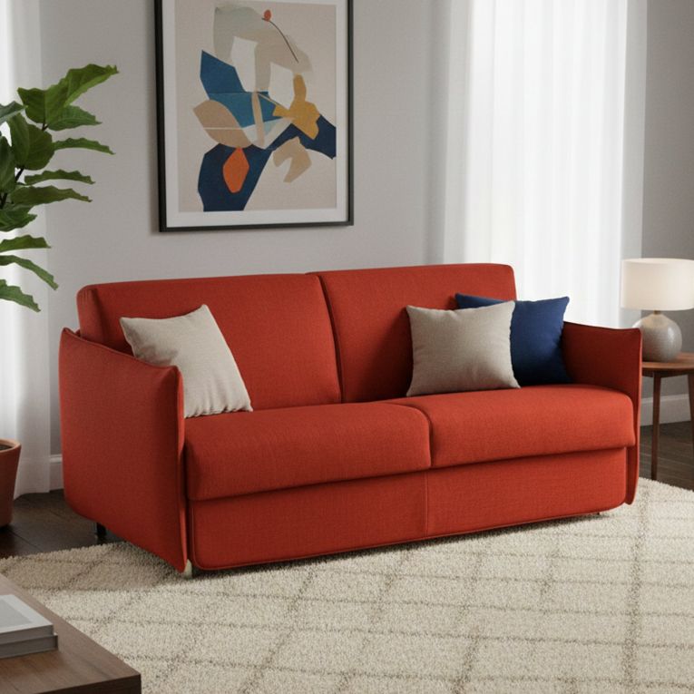 Divano letto per ospiti arancione 200x95cm - Cecina
