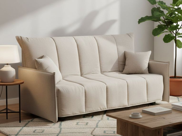 Divano letto per ospiti beige 190x90cm - Ardis