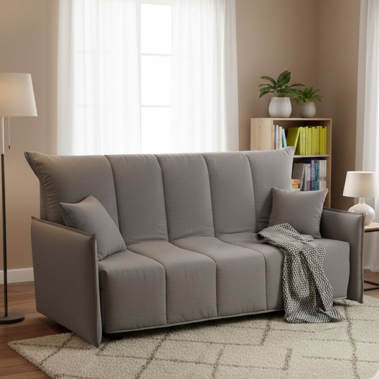 Divano letto per ospiti grigio 150x90cm - Alaric
