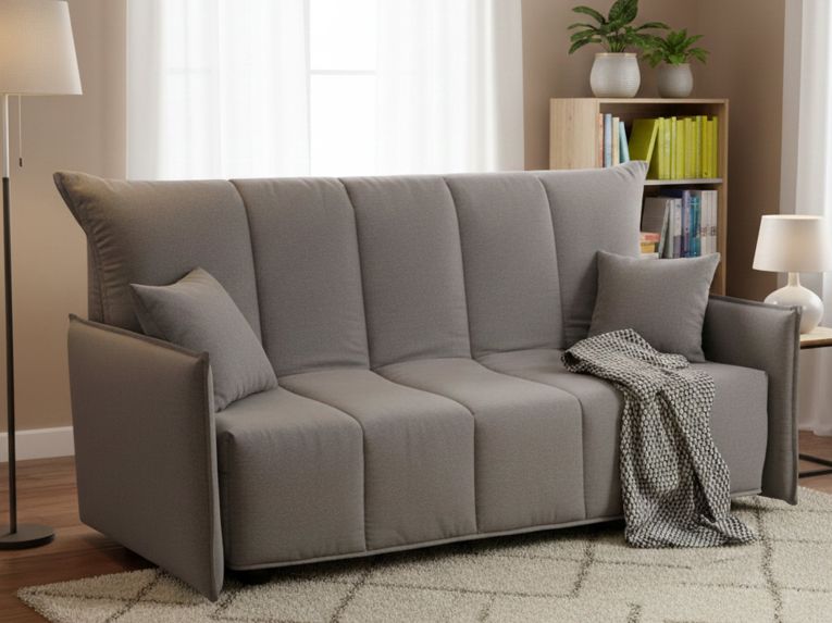 Divano letto per ospiti grigio 150x90cm - Alaric