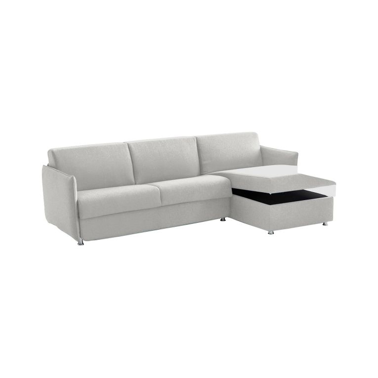 Divano letto per ospiti grigio chiaro 260x160cm - Sumirago