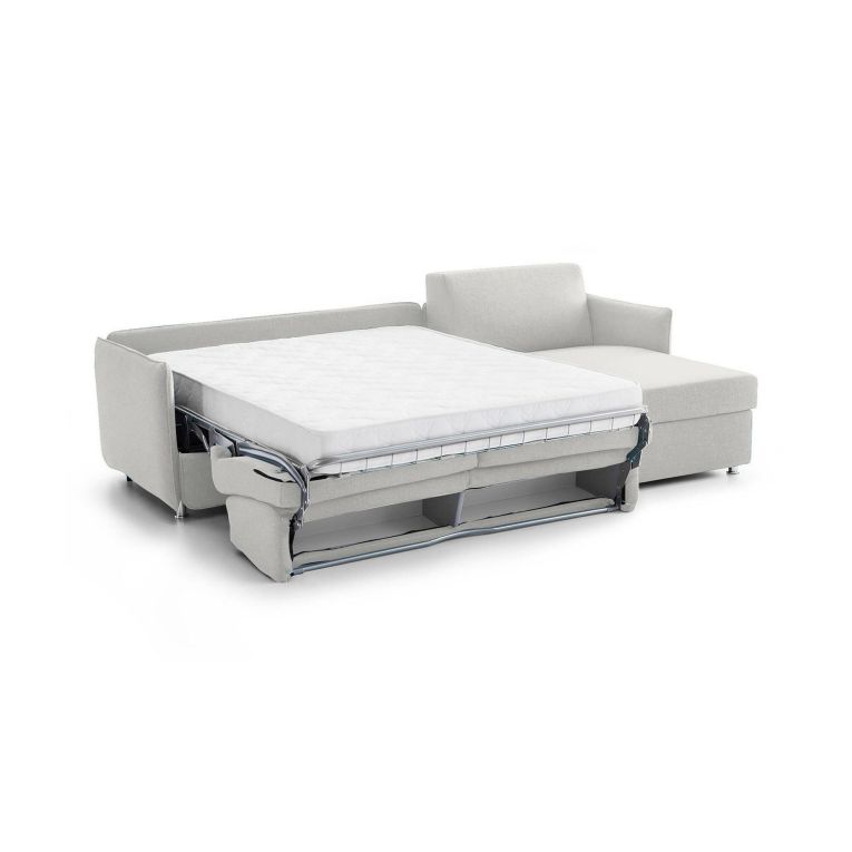 Divano letto per ospiti grigio chiaro 260x160cm - Sumirago