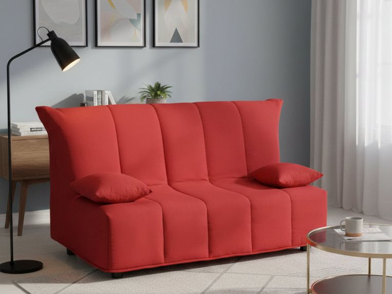Divano letto per ospiti rosso 165x90cm - Antal