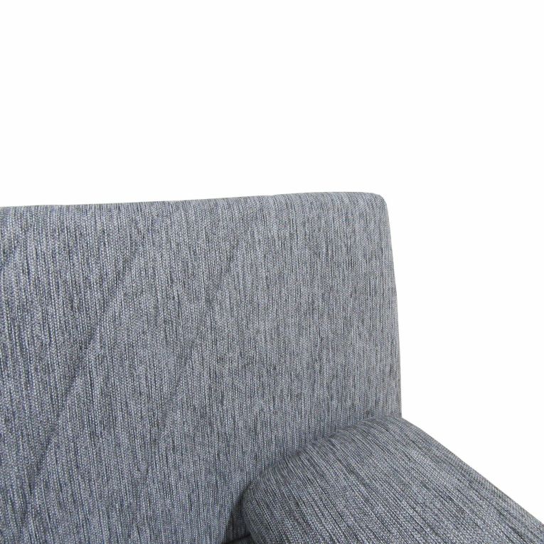 Divano letto Ramon, Divano letto contenitore a 3 posti con 2 cuscini inclusi, Sofà da soggiorno in tessuto imbottito con apertura click-clack, 181x81h88 cm, Grigio