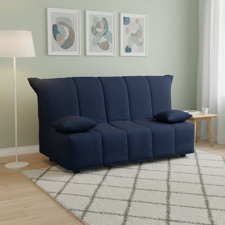 Divano letto reclinabile blu 125x90cm - Ariska