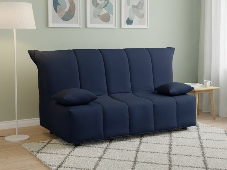 Divano letto reclinabile blu 125x90cm - Ariska