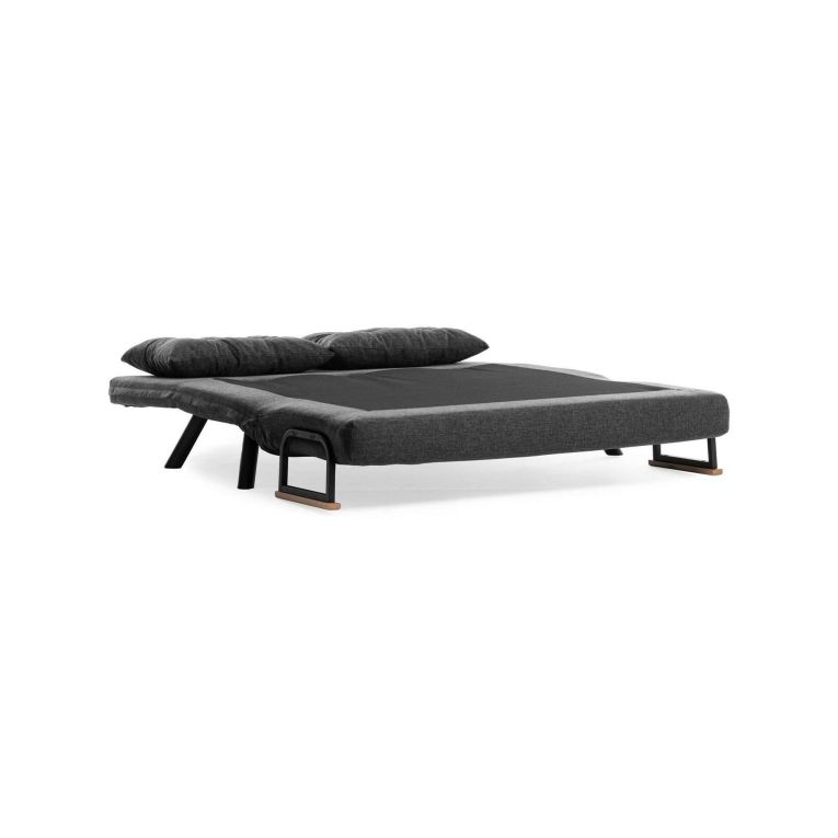 Divano letto reclinabile grigio cenere 133x78cm - Calvin