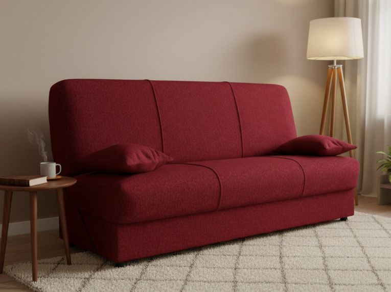 Divano letto reclinabile rosso 180x81cm - Arachide