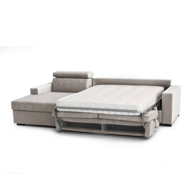 Divano letto reclinabile tortora 280x95cm - Alibabah