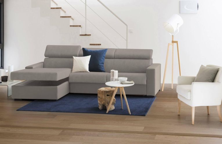 Divano letto reclinabile tortora 280x95cm - Alibabah