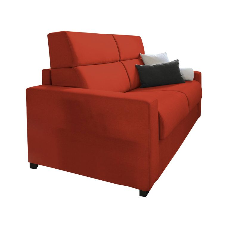Divano letto sfoderabile arancione 220x95cm - Marcon