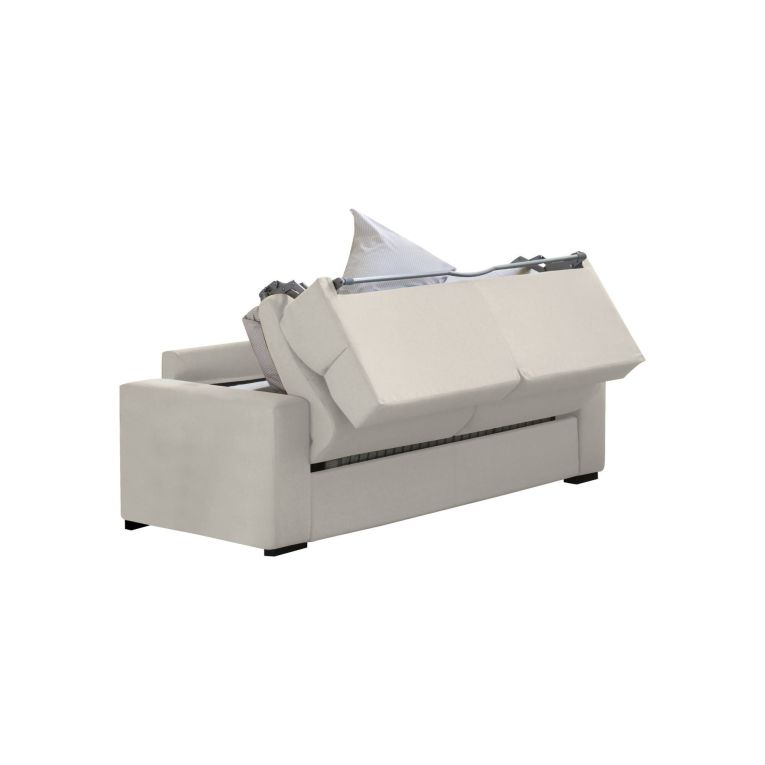 Divano letto sfoderabile beige 180x95cm - None