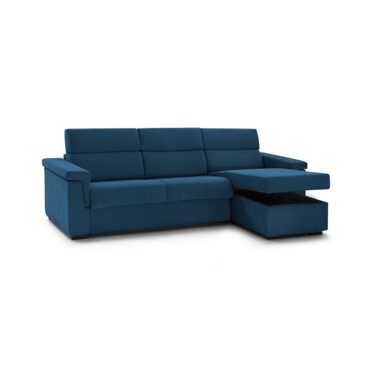 Divano letto sfoderabile blu 285x160cm - Esca