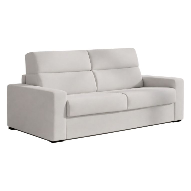 Divano letto sfoderabile grigio chiaro 180x95cm - None