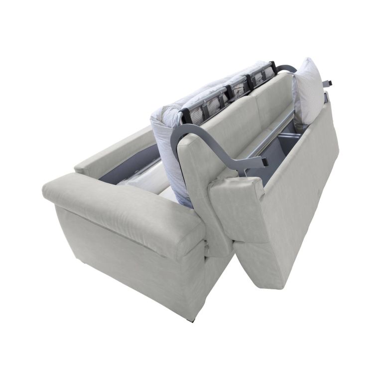 Divano letto sfoderabile grigio chiaro 225x95cm - Trino