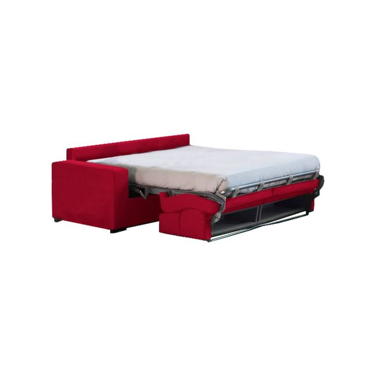 Divano letto sfoderabile rosso 180x95cm - None
