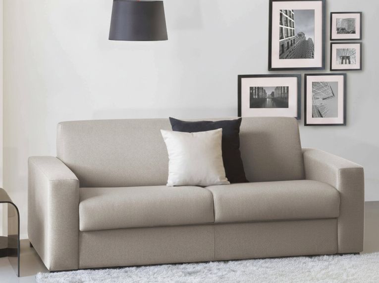 Divano letto sfoderabile tortora 200x95cm - Andymion