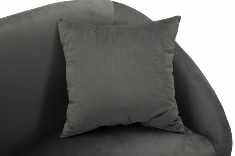 Divano moderno grigio e argento 137x69x79h cm - Pittari