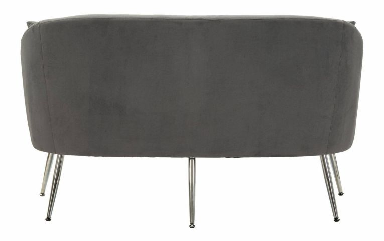 Divano moderno grigio e argento 137x69x79h cm - Pittari