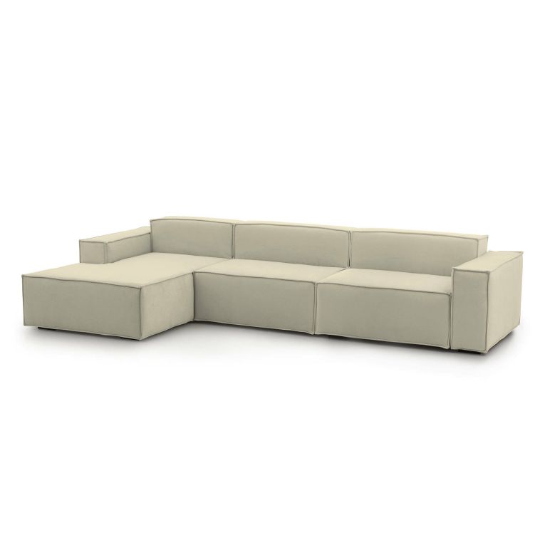 Divano modulare beige 340x170x70h cm - Atrillo