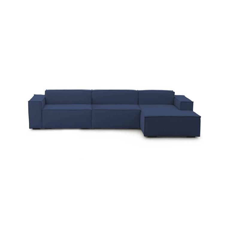 Divano modulare blu 340x170x70h cm - Asvaldo