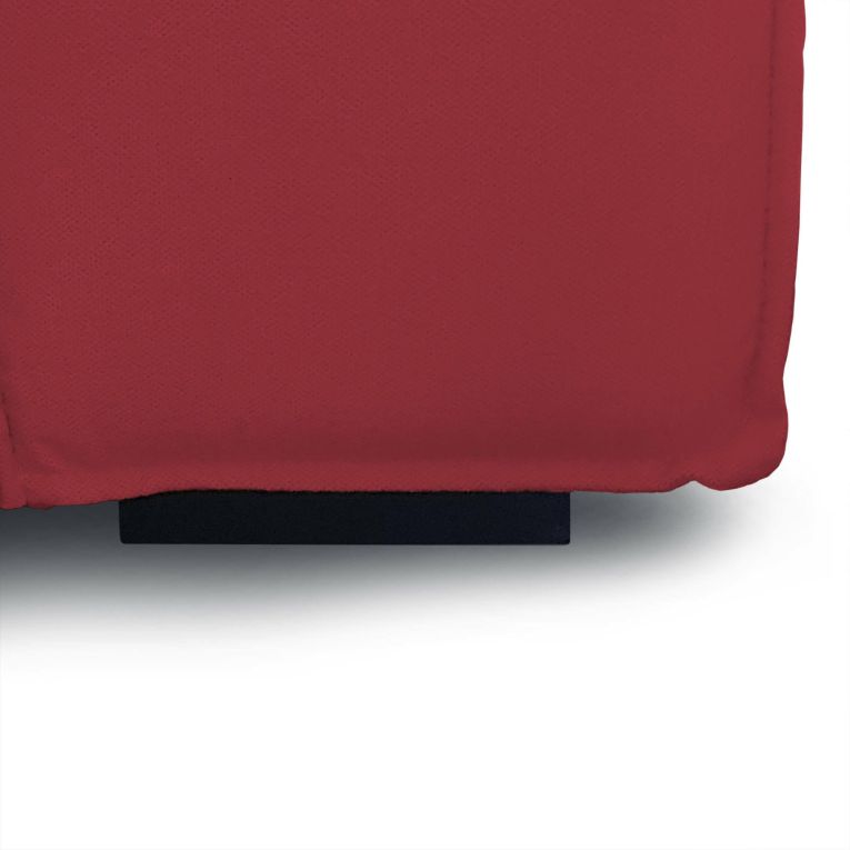 Divano modulare rosso 340x170x70h cm - Asvaldo