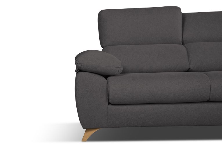 Divano reclinabile antracite 170x85x107h cm - Alien
