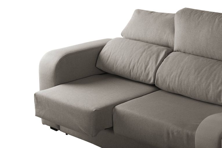 Divano reclinabile grigio 160x80x95h cm - Asazi