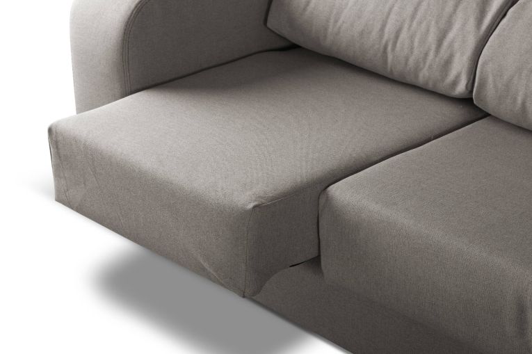 Divano reclinabile grigio 160x80x95h cm - Asazi