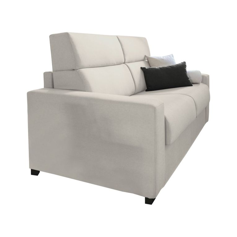 Divano sfoderabile beige 200x95x100h cm - Letino