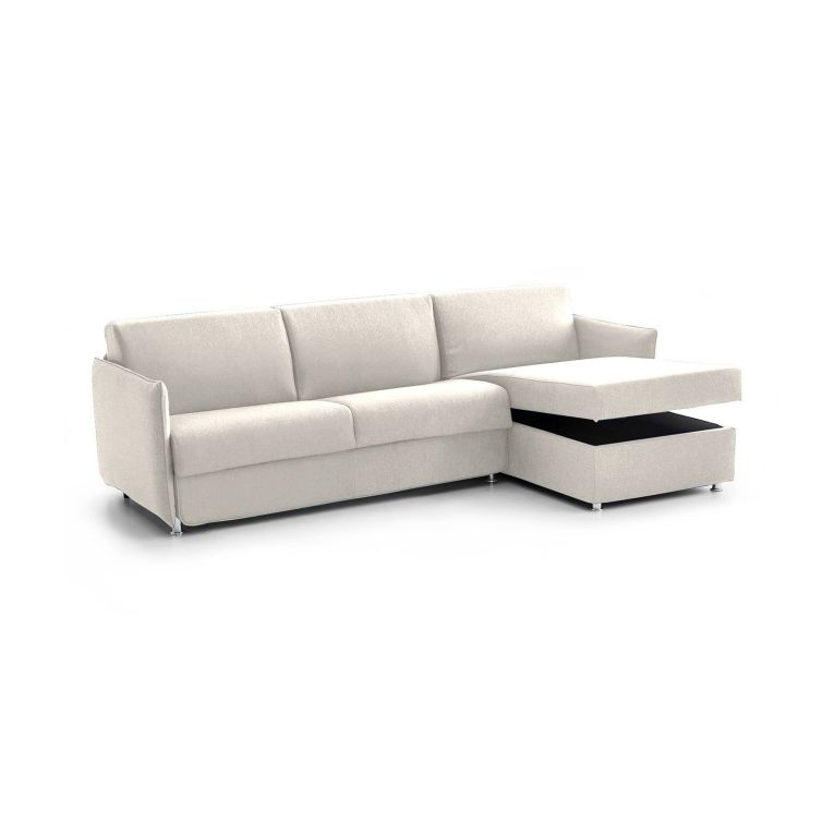 Divano sfoderabile beige 260x160x90h cm - Posina