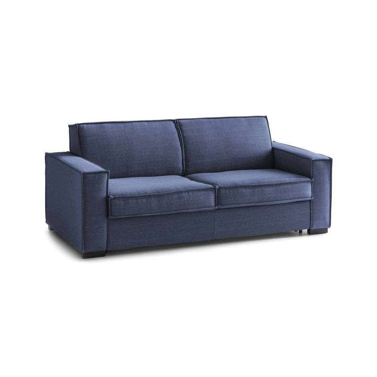 Divano sfoderabile blu 200x95x90h cm - Eletta